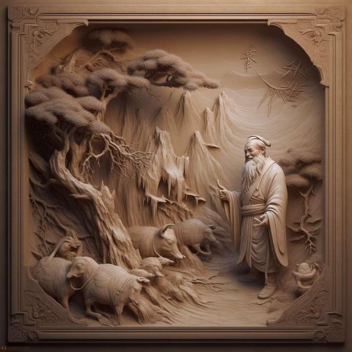 نموذج ثلاثي الأبعاد لآلة CNC 3D Art 